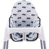 JYOKO KIDS Cuscino per il seggiolone compatibile con Ikea antilop, 100% Cotone (Raccoon)