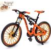 HIULLEN Modello decorativo per bicicletta, modello 1:10, per mountain bike, per dita, per mountain bike, in miniatura, per bicicletta, mini bici (arancione)