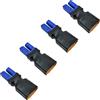 LINSYRC 4-Pack Adattatore Connettore Maschio XT90 a Connettore Femmina EC5 per RC FPV Drone RC Auto Lipo NiMH Caricabatteria ESC