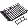 KEEDA Barre portapacchi con fari LED e scala per 1/18 RC-Crawler TRX4M