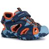 Geox Bambino J Borealis Boy C Sandal, blu arancione, 34 EU