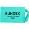 SUNDEK POCHETTE IN COTONE CANVAS STONE WASHED Borsa Mare