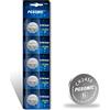 PGSONIC CR2450 Batterie a Bottone al Litio 3V, Confezione da 5 Pezzi, Potente Multiuso Lunga Durata