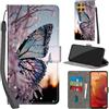 PHINIENLAND Cover per Motorola Moto G15 PU Pelle Custodia Flip Farfalla