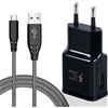 Powersky Caricabatterie per Samsung, Caricatore con Cavo USB C Originale Ricarica Rapida 2 M Compatibile con Samsung Galaxy S23/S22/S21/S20 FE/Note9/S10/S10e/S9/S8/A57/A56/A55/A54/A53/A25/A17/A16/A15/A05s