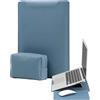 YealRed 15-16 Pollici Laptop Custodia Porta Supporto per MacBook Air 15 M5-M2 (2026-2023), MacBook Pro 16 M5-M1 Pro/Max (2026-2019), MacBook Pro 15 M3/M2, con Tasca Caricabatterie (Grigio-blu)