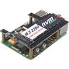 ZDE ZP517A PCIe to M.2 HAT Key-M NVMe SSD Shield Solid State Drive Adapter Board PIP PCIe Peripheral Board for Raspberry Pi 5 Support M.2 NVMe SSD 2230 2242 2260 2280