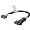 SIENOC USB 3,0 20 pin femmina a sulla USB 2,0 scheda madre 9 pin Cavo adattatore