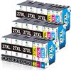 Jettruemedia 27XL Cartucce d'inchiostro Compatibili con Epson 27 XL Cartuccia, 18 Pack
