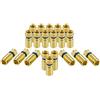 POPPSTAR connettori F a crimpare (20 pezzi) per cavo coassiale SAT (RG58, RG59, 5 mm, 7,5mm) Adattatori antenna stagni per cavi satellitari TV, indorati