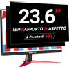 ZOEGAA Confezione da 2 Pellicole Privacy Monitor 23.6 Pollici per Computer 16:9 - Filtro Privacy Antiriflesso con Protezione Luce Blu per PC, Rimovibile a Doppia Faccia, Protezione Dati a 180°