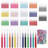 Kigift 140 Spazzole Interdentali In 14 Colori Con Custodia, Spazzole Interdentali Riutilizzabili E Flessibili, Spazzole Dentali Per La Pulizia Dei Denti, Parentesi Graffe, Pulizia