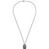 Armani Exchange Collana da uomo in acciaio inossidabile color canna di fucile, AXG0170060