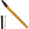 Klerbesh Fischietto Irlandese Alluminio, Tin Whistle Tradizionale con Suono Chiaro e Piacevole, Fischietto a 6 Fori in Lega di Alluminio per Principianti, Studenti e Appassionati di Music (Oro D)