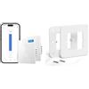 meross Bundle of Meross Interruttore per Tapparelle WiFi, Interruttore WiFi per Tenda and Placche a Parete per Scatola 503, Copri Cassetta per Scatola 503, 12CM×12CM, Compatibile con Apple HomeKit, Alexa