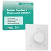 hansgrohe Ecostat Comfort E - Miscelatore termostatico incasso con combinazione di sicurezza, Rubinetto con blocco di sicurezza (SafetyStop) a 40° C, Termostato, 2 utenze, bianco opaco, 33716700