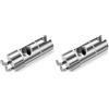 Vinabo Supporto Soffione Doccia, Supporto Doccia Senza Foratura, 18-25 mm, Diametro Regolabile, Supporto Doccetta con Gancio, Installazione Semplice (Confezione da 2)
