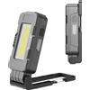 MÜLLER LICHT Müller-Licht Luce da lavoro a LED mobile, design robusto con batteria per la ricarica, diversi livelli di luminosità, multifunzione con luce frontale, torcia con supporto, magnete e gancio 6500 K
