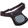 GURU SHOP Stoff Sidebag & Gürteltasche Mandala, Goa Gürteltasche, Bauchtasche - Blau, Herren/Damen, Baumwolle, Festival- Bauchtasche Hippie