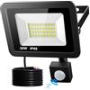 Genérico Generico Proiettore LED da Esterno con Sensore di Movimento 30W Proiettore LED da Esterno, IP65 Impermeabile Proiettore LED da Esterno 2800LM 6500K Bianco Freddo per Garage Patio Terrazza Campo