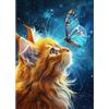 CEOVR Gatto Diamond Painting Kit Adulti,Pittura Diamante 5D,30x40 cm,Diamanti Painting Gatto e Farfalla,Diamond Painting Kit Completo Adulto,Animali Diamond Painting Art Set