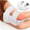 PinkFroggie Cuscino per ginocchia per chi dorme sul fianco, cuscino ortopedico per gambe per dormire senza dolore, memory foam cuscino ergonomico con rivestimento in cotone sfoderabile (Bianco)