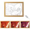 MeYuxg Anime, cornice illuminata, a LED, creativa, decorativa, regalo per gli appassionati di anime, luminosità regolabile, decorazione artistica per soggiorno, camera da letto, cameretta dei bambini