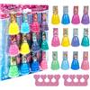 Townley Girl Disney Princess Set di smalti e accessori per unghie per bambine da 12 pezzi, a base d'acqua, ad asciugatura rapida e rimovibile, per feste, a partire dai 3 anni di età, prodotto da Townley Girl