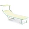 Linea Garden Friend L1532420 Lettino Mare, Beige, 59x183x36 cm