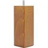 La Fabrique de Pieds Set di 4 Gambe per Letto, Legno, Mordente Ciliegio, 15 x 5,5 x 5,5 cm