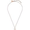 Purelei Ehā Lau - Collana con ciondolo a forma di quadrifoglio e zirconi, impermeabile e regolabile, in acciaio inox, placcato oro 14 carati, placcato oro rosa 18 carati o argento, Länge: 40-44 cm
