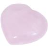 Crocon Quarzo rosa Gemma grande cuore Intagliato a mano Pietre a sbuffo Set Pocket Crystal Healing Tumble Collection Palm preoccupazione pietra Charm Gift Craft Home Decor Dimensioni: 2-25 pollici