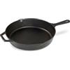 Navaris Padella in Ghisa Induzione - Cast Iron Pan per Gas Forno e BBQ - Bistecchiera Ghisa Ø 30 cm con Manico Laterale 13 cm - Piastra Pretrattata e Pronta all'Uso
