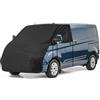 tivekeo Copertura Avvolgente per Parabrezza Anteriore Sostituzione per Ford Transit custom, Protezione Solare di Lusso Copertina per Disco Anteriore dell'occlusione Completa 420D (Nero)