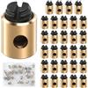 Yicenmy 30 Pezzi Cavo Freno Capezzolo Viti Di Ricambio, 5x6 mm Viti Di Ricambio per Cavo con Scatola Di Plastica, Nippli A Vite Senza Saldatura Di Ricambio per Biciclette, Motociclette e Automobili