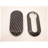Car Passion Cover Chiave Guscio Compatibile Con Fiat 500 Grande Punto Evo Bravo Panda 500L Lancia Y Ypsilon Musa Delta Scocca Carbon Look Telecomando Effetto Carbonio (Carbon)