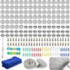 HIKPACKER 80 Sets Kit Riparazione Cielo Auto Scollato Rimedi Fai Da Te Vite per Riparazione Tetto Auto Puntine per Cielo Autos con 80 perni, 2 Cacciaviti, 2 Metro, 2 Asciugamani per Tutte Auto