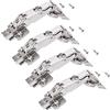 SOTECH 4 pezzi Cerniere grandangolari T52 Battuta d'angolo 165° Cerniera a scodellino grandangolare Soft-Close incl. piastra di montaggio