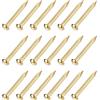 METALLIXITY Piccoli Chiodi (2x20mm) 60pz, Ottone Piccoli Ferramenta Chiodi - per Casa Lavorazione Legno, Ottone Tono