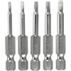 Fixinus Set di 5 punte magnetiche per cacciavite, punte triangolari esagonali da 6,35 mm (1,8, 2,0, 2,3, 2,7, 3,0 mm), in acciaio S2, lunghezza 50 mm