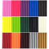 Varacl - Bastoncini di colla colorati a caldo, per lavori artistici, fai da te, per riparazioni generali, regali di vacanza, 15 colori, 75 pezzi, diametro 7 mm, lunghezza 10 cm