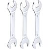 QUARKZMAN Set Di 3 Chiavi a Doppia Apertura Sottile 17×19mm Metric Super Thin Small Flat Head Wrench Mirror Polished Open Ended Spanner per Riparazioni Automobilistiche E Assemblaggio Mobili