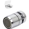 txuzong Aeratore per Rubinetto 360° Rompigetto Regolabile - Kit con 1 Filtri Anticalcare in Acciaio Inox, Antispruzzo e Risparmio Idrico, Compatibile M22/M24 per Cucina/Bagno