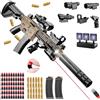 YeahBoom Pistola giocattolo per bambini, giocattolo morbido bullet gun M416, pistola in schiuma, ricarica manuale, pistola morbida per 12 + regali per bambini