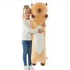 Aiuidun Capybara - Peluche lungo Capybara da 60 cm, come cuscino per dormire sul fianco e cuscino in peluche, morbido maiale d'acqua, cuscino per bambini, regalo (marrone)