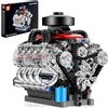 Mould King 10171 Technik V8 Kit Motore Blocchi di Costruzione Blocchi di Morsetto Motore LSX454 V-8 Kit Motore Blocchi di Morsetto Motore a Benzina Modello per Ventilatori Camion Auto (487 parti)