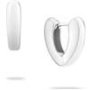 ECHTZEIT The Modern Basic - Orecchini a cerchio in acciaio INOX, lunghezza 1,9 cm, 1,9 cm, Acciaio inossidabile, Nessuna pietra preziosa