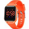 Timever orologio digitale bambina bambini con contapassi,sveglia,cronometro,luce,data-orologio per ragazzi e ragazze senza app e telefono con cinturino in silicone