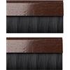 Stormguard 02 AM0010838DWO Bds di clip in fondo alla guarnizione a spazzola guarnizione, rovere scuro, 914 mm, set di 2 pezzi