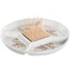 AlexandreHouse APERITIVO GRES BAMBU 23,5X23,5X7 CASITAS AZUL